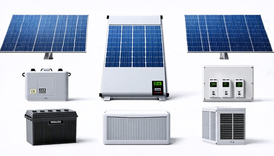 Main components of a solar panel system