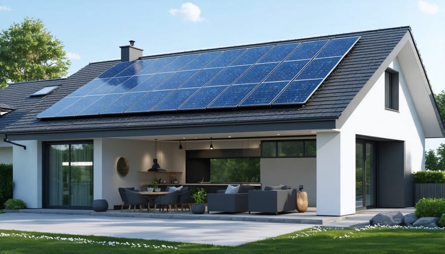 Contemporary solar battery system for residential energy storage