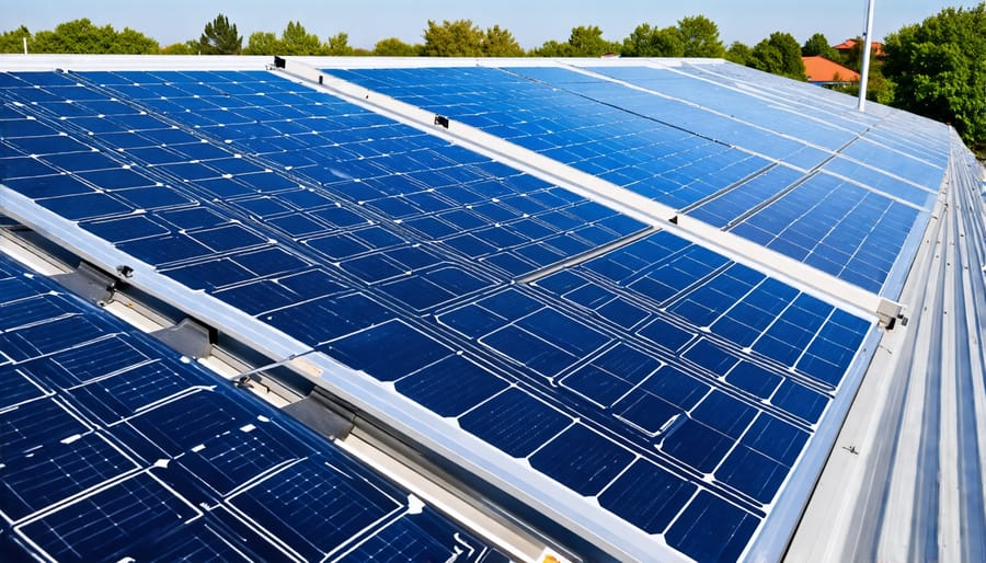 Professional installation of INOX Solar's advanced photovoltaic panels