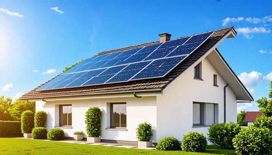 INOX Solar's high-efficiency solar panels powering a residential building in Europe