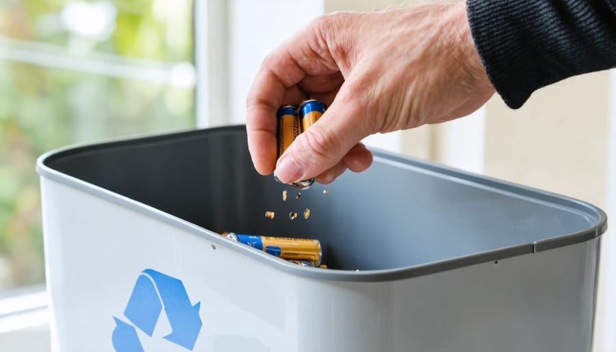 Collection of batteries for recycling