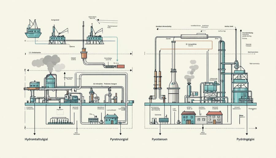 Visualization of key battery material extraction processes