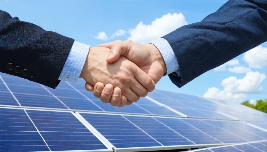 Symbolic partnership between a customer and INOX Solar for navigating regulations