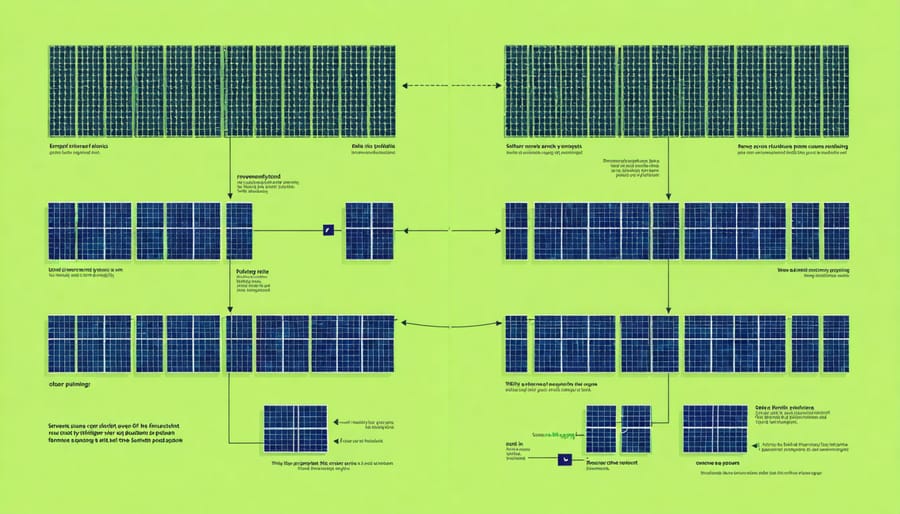 Visual diagram of solar farming income sources and EU subsidies