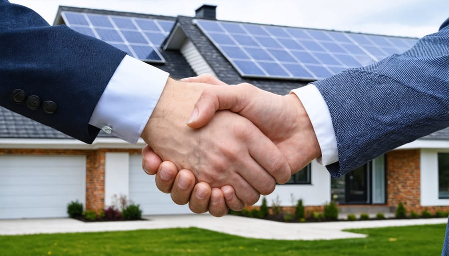 Collaboration between homeowner and solar financing expert