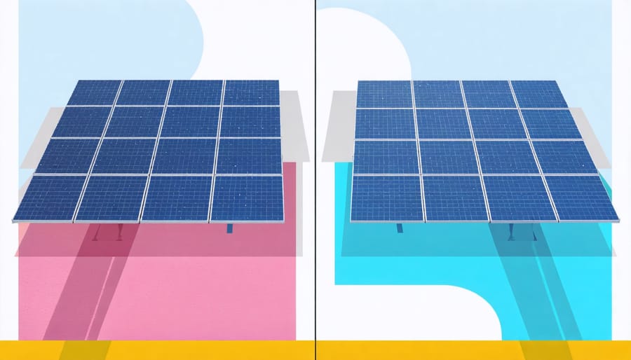 Visual comparison of solar leases and power purchase agreements