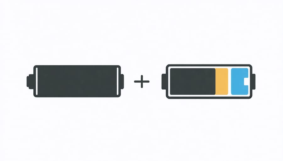 Diagram comparing the internal structure and function of solid-state and lithium-ion batteries