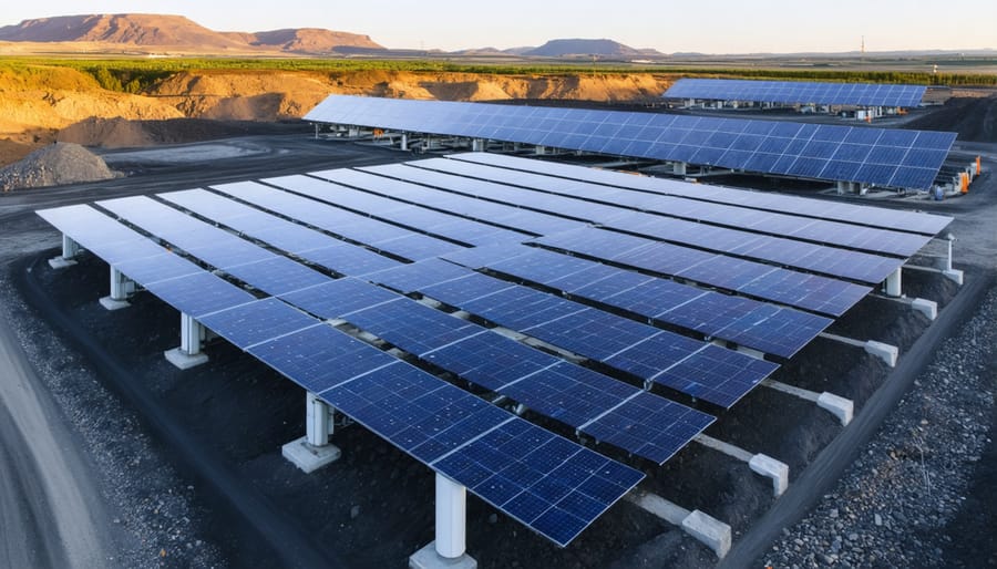 Industrial-scale battery storage system at a solar-powered mining operation