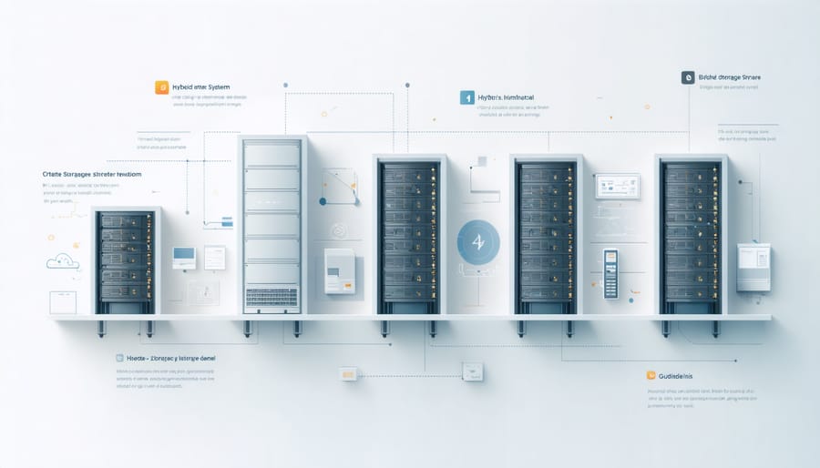 Interactive diagram showing integration of battery, thermal, and grid storage components