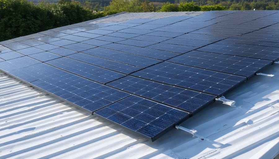 Residential solar installation with integrated battery storage system