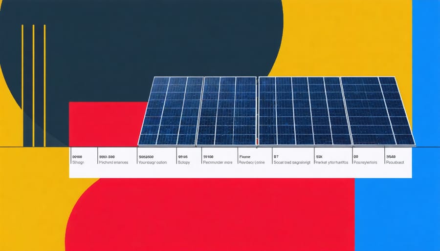 Chart displaying cost savings and return on investment over time for residential solar