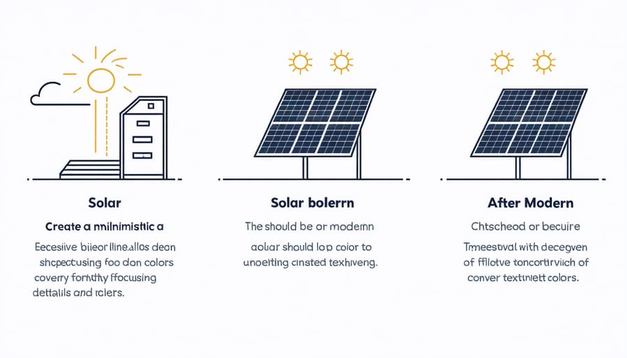 Graph comparing average household energy costs before and after solar panel installation